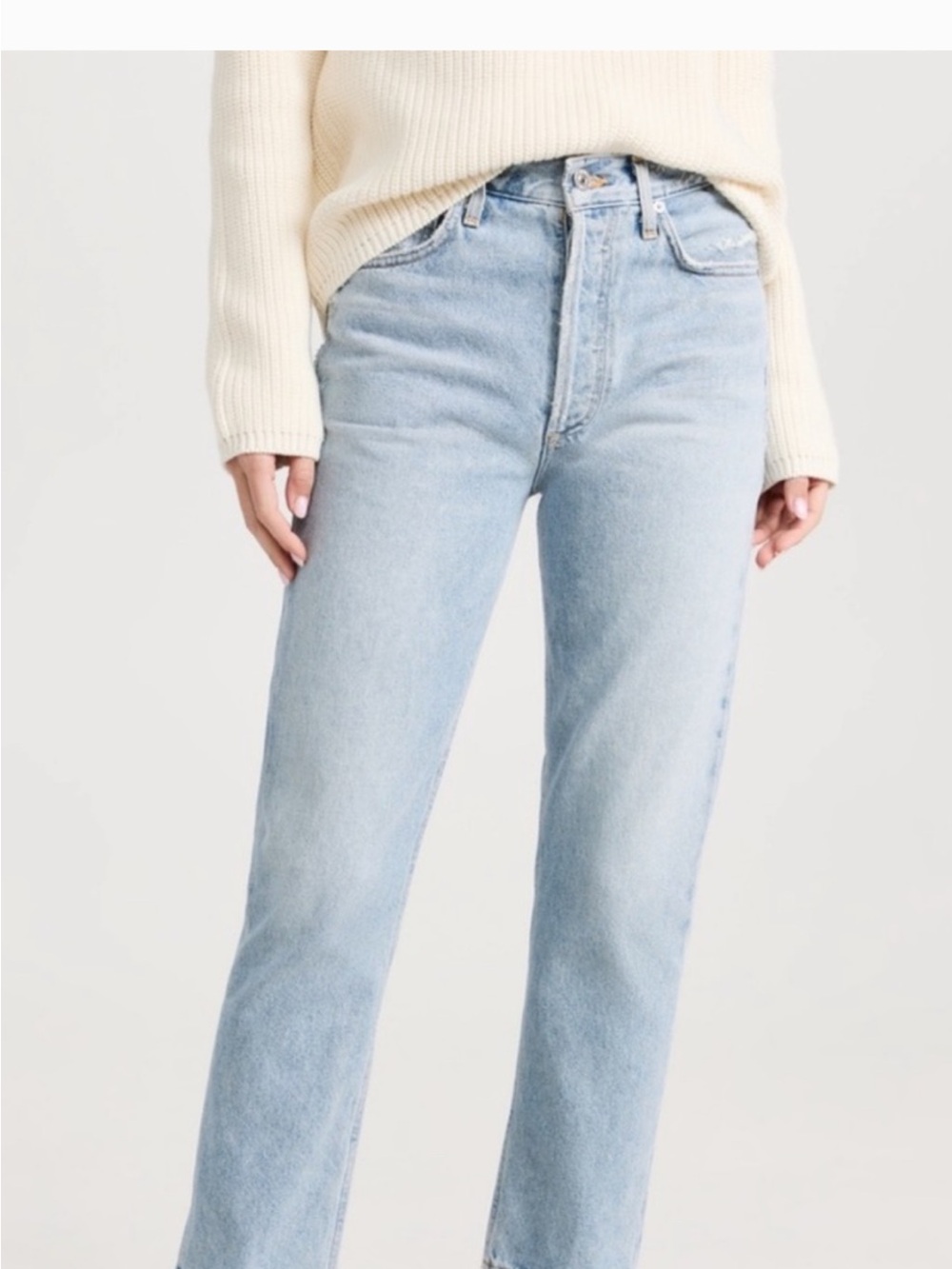 Citizens Of Humanity Charlotte Light Wash High-Rise Straight Jeans size 29